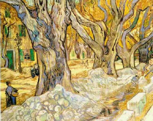 The Road Menders by Vincent van Gogh, hand-painted oil painting reproduction