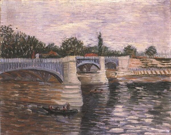 The Seine with the Pont de la Grande Jette by Vincent van Gogh, hand-painted oil painting reproduction