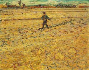 The Sower Farm by Vincent van Gogh, hand-painted oil painting reproduction