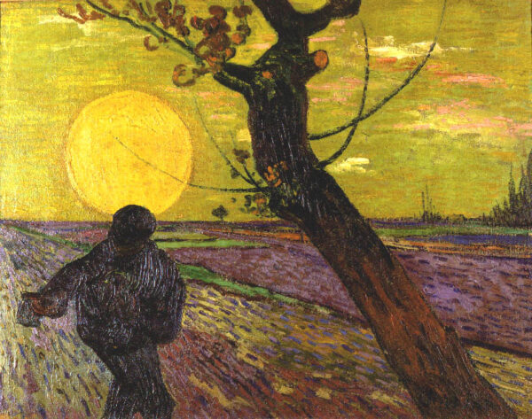 The Sower Yellow by Vincent van Gogh, hand-painted oil painting reproduction
