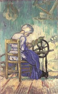 The Spinner by Vincent van Gogh, hand-painted oil painting reproduction