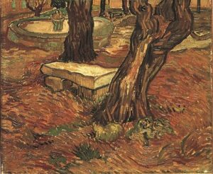 The Stone Bench in the Garden of Saint Paul Hospital by Vincent van Gogh, hand-painted oil painting reproduction