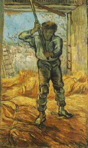 The Thresher After Millet by Vincent van Gogh, hand-painted oil painting reproduction