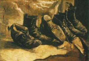 Three Pairs of Shoes by Vincent van Gogh, hand-painted oil painting reproduction