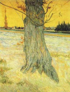 Trunk of an Old Yew Tree by Vincent van Gogh, hand-painted oil painting reproduction