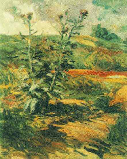 Two Thistles by Vincent van Gogh, hand-painted oil reproduction