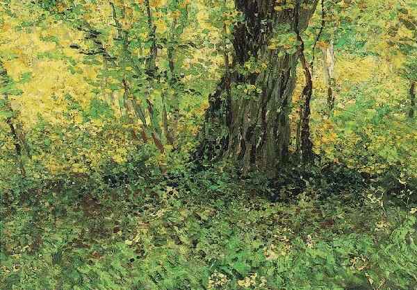Undergrowth Yellow by Vincent van Gogh, hand-painted oil reproduction