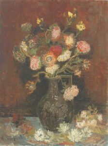 Vase with Asters and Phlox by Vincent van Gogh, hand-painted oil painting reproduction