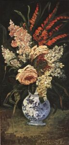 Vase with Gladioli and Lilac by Vincent van Gogh, hand-painted oil painting reproduction