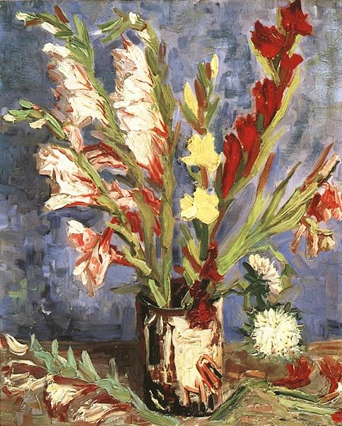 Vase with Gladioli by Vincent van Gogh, hand-painted oil reproduction