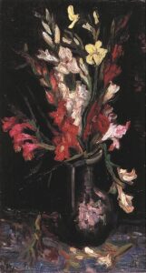 Vase with Red Gladioli by Vincent van Gogh, hand-painted oil painting reproduction