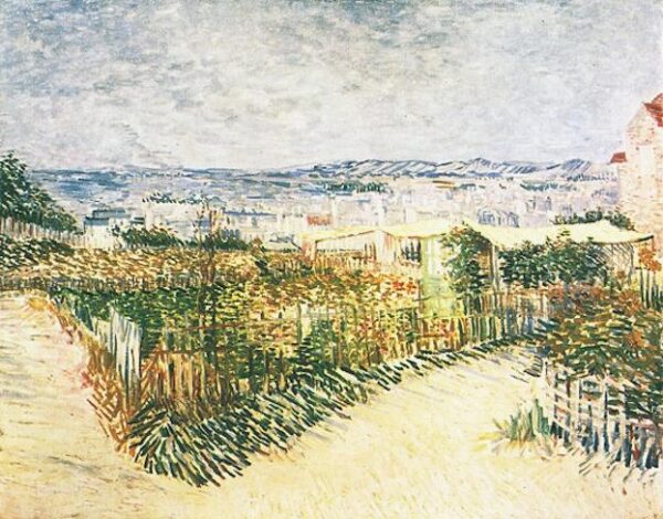 Vegetable Gardens at Montmartre by Vincent van Gogh, hand-painted oil painting reproduction