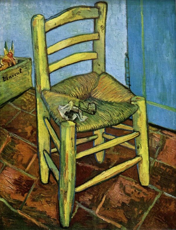 Vincents Chair with His Pipe by Vincent van Gogh, hand-painted oil painting reproduction