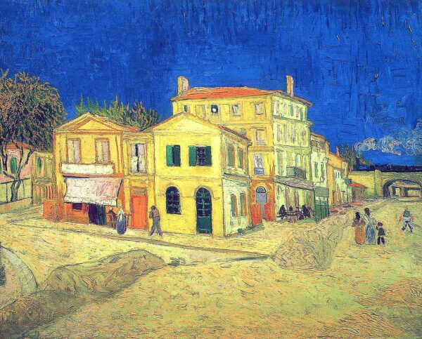 Vincent's House in Arles (The Yellow House) by Vincent van Gogh, hand-painted oil painting reproduction