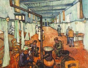 Ward in the Hospital in Arles by Vincent van Gogh, hand-painted oil painting reproduction