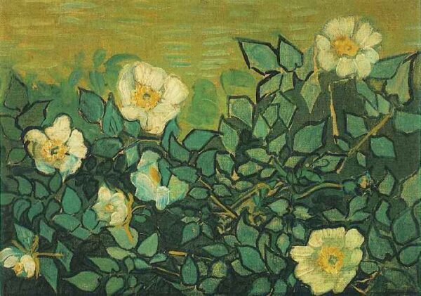 Wild Roses by Vincent van Gogh, hand-painted oil painting reproduction