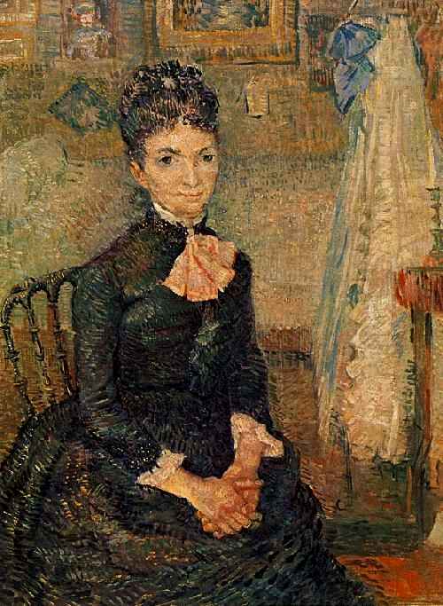 Woman Sitting by a Cradle by Vincent van Gogh, hand-painted oil reproduction