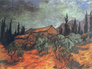 Wooden Sheds by Vincent van Gogh, hand-painted oil painting reproduction