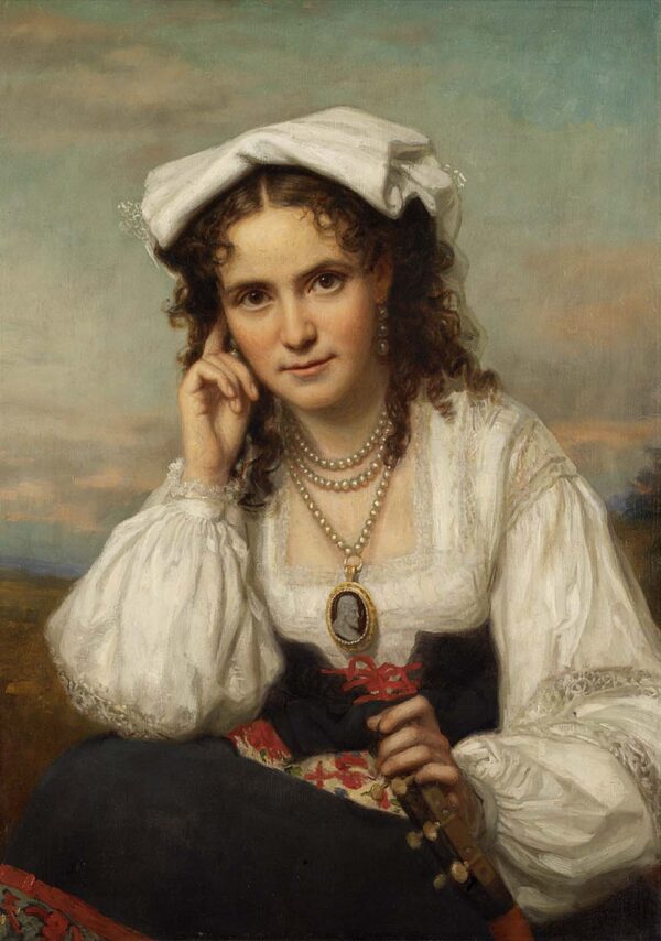 Vinnie Ream by George Peter Alexander Healy, hand-painted oil painting reproduction