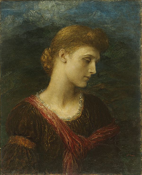 Violet Lindsay by George Frederic Watts, hand-painted oil reproduction