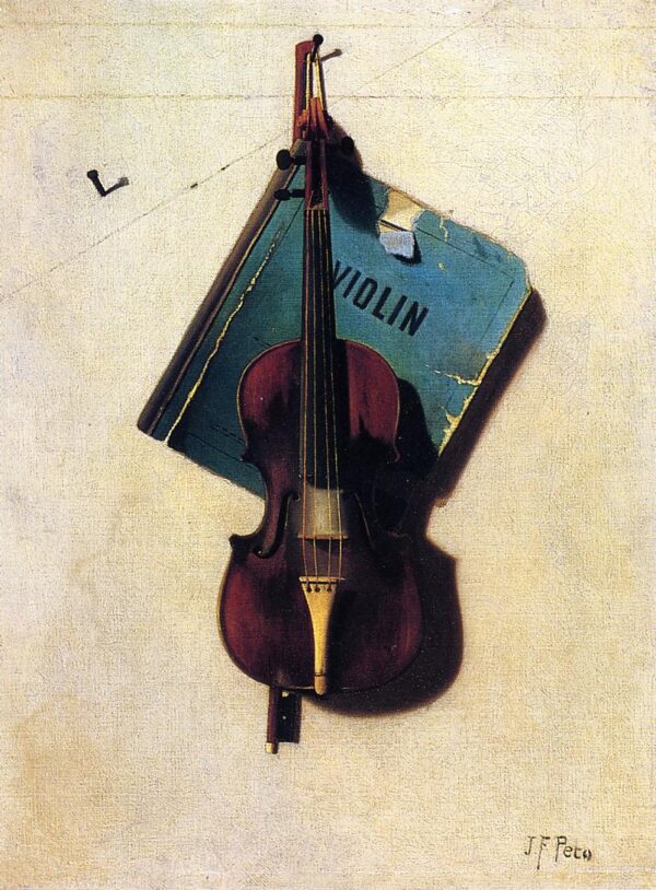 Violin by John Frederick Peto, hand-painted oil painting reproduction