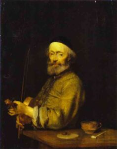 Violinist by Gerard ter Borch, hand-painted oil painting reproduction