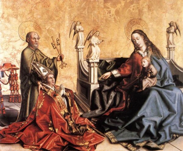 Presentation of Cardinal de Mies to the Virgin by Konrad Witz, hand-painted oil painting reproduction