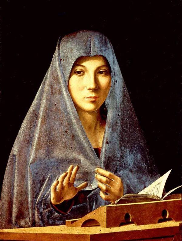 Virgin Annunciate by Antonello da Messina, hand-painted oil painting reproduction