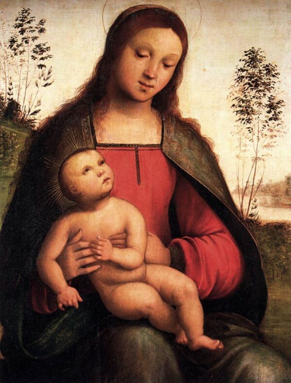 Virgin and Child by Lorenzo Costa, hand-painted oil painting reproduction