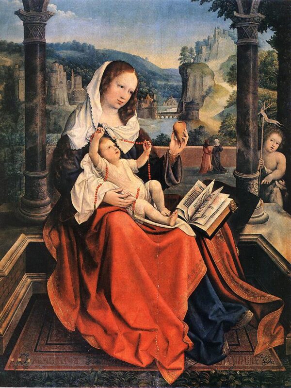 Virgin and Child by Bernaert van Orley, hand-painted oil painting reproduction