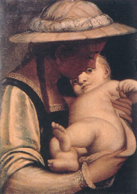 Virgin and Child by Luca Cambiaso, hand-painted oil reproduction