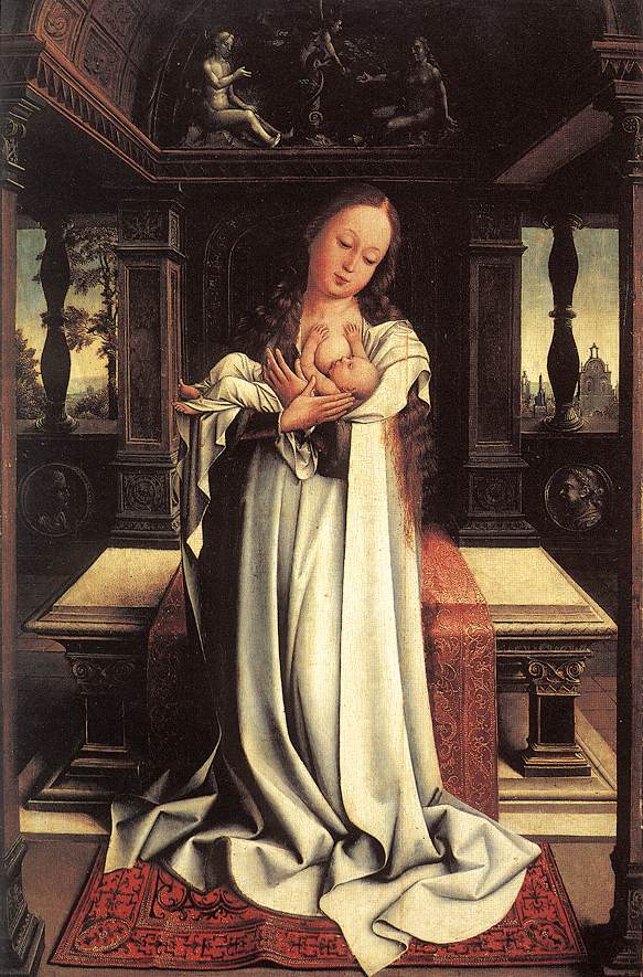 Virgin and Child II by Bernaert van Orley, hand-painted oil reproduction