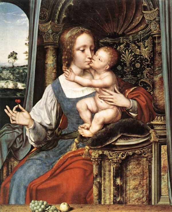 Virgin and Child II by Quentin Massys, hand-painted oil painting reproduction