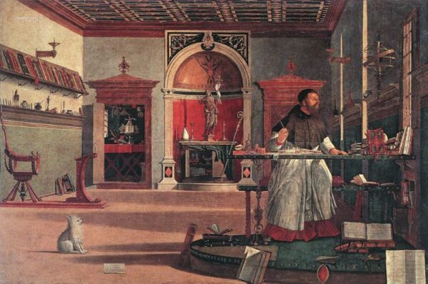 Vision of Saint Augustin by Vittore Carpaccio, hand-painted oil painting reproduction