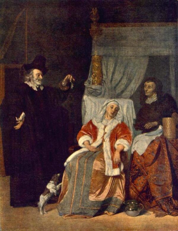 Visit of the Physician by Gabriel Metsu, hand-painted oil painting reproduction