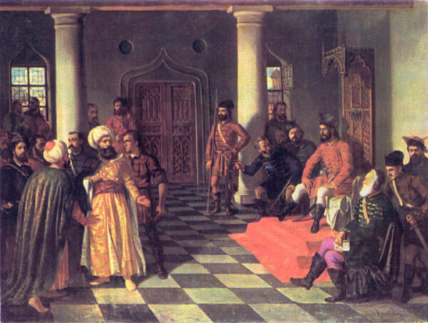 Vlad the Impaler and the Turkish Envoys by Theodor Aman, hand-painted oil painting reproduction