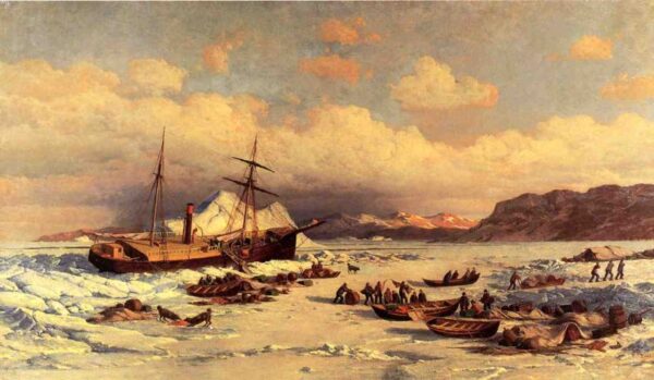 Voyage by William Bradford, hand-painted oil painting reproduction