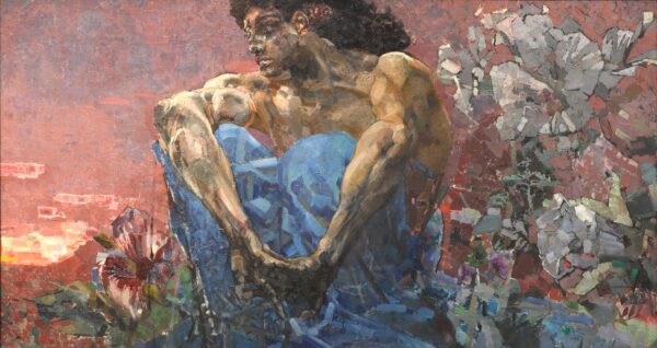The Demon Seated by Mikhail Vrubel, hand-painted oil painting reproduction