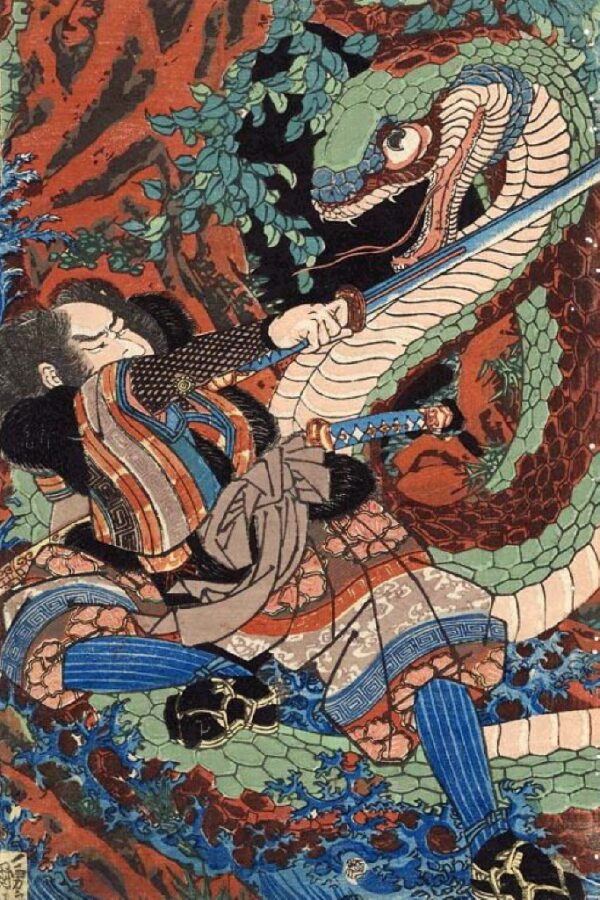 Wada Heita Tanenaga by Utagawa Kuniyoshi, hand-painted oil painting reproduction