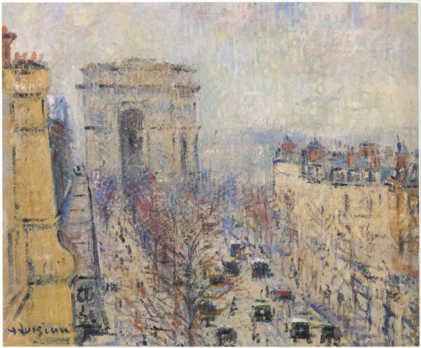 Wagram Avenue by Gustave Loiseau, hand-painted oil painting reproduction