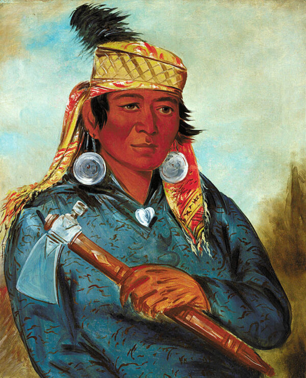 Wah pe say, The White by George Catlin, hand-painted oil painting reproduction