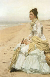 Waiting for William by John G Brown, hand-painted oil painting reproduction