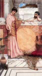 Waiting for an Answer by John William Godward, hand-painted oil painting reproduction
