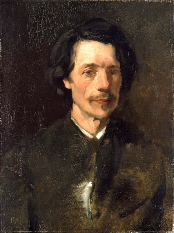 Walter Shirlaw by Frank Duveneck, hand-painted oil reproduction