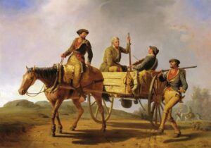 Veterans of 1776 Returning from the War by William Ranney, hand-painted oil painting reproduction