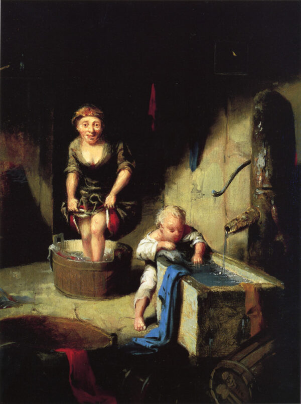 Wash Day by David Gilmour Blythe, hand-painted oil painting reproduction