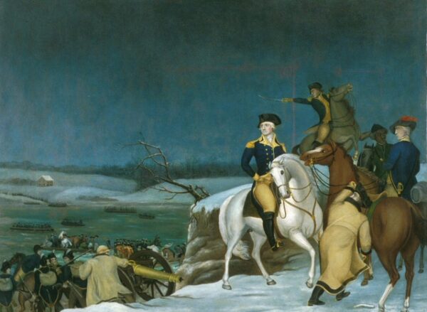 Washington at the Delaware by Edward Hicks, hand-painted oil painting reproduction