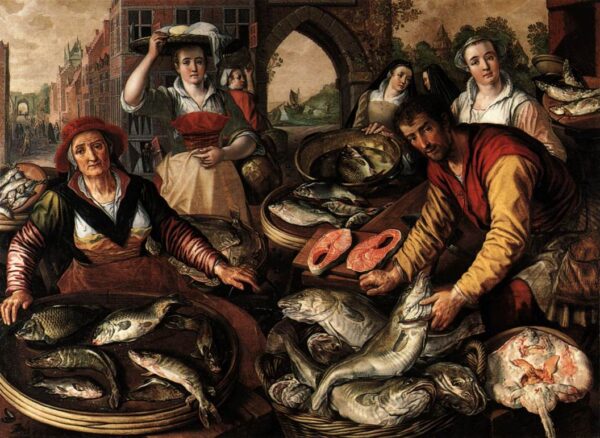 Water by Joachim Beuckelaer, hand-painted oil painting reproduction