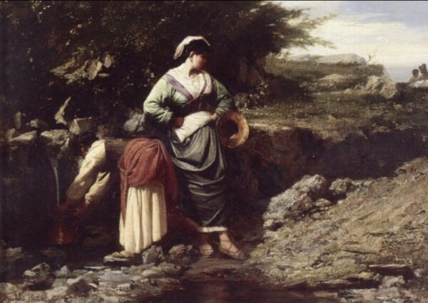 Water Carriers by Jules Breton, hand-painted oil painting reproduction