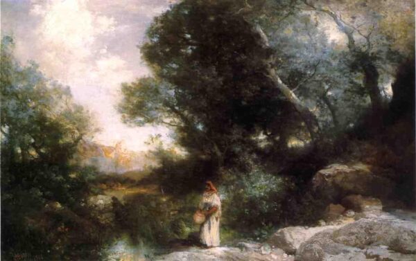 A Water Pocket in Southern Utah by Thomas Moran, hand-painted oil painting reproduction